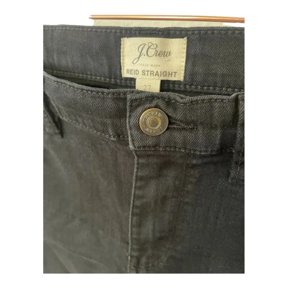 J. Crew Reid Straight Leg Jeans High Rise Denim Casual Preppy Cotton Pants 27